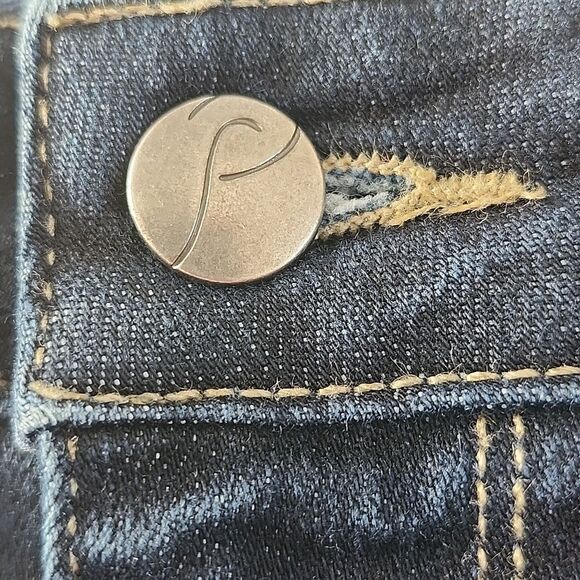 Paige Premium Denim, Laurel Canyon, Dark Wash, Low Rise, Bootcut Jeans, 28 - Picture 4 of 10